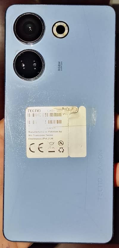Tecno Camon 20 Blue  color