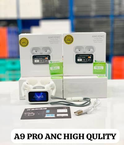 A9 Earbuds Pro Original beautiful Digital Screen Display 