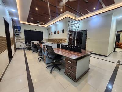 A Well Designed Office Is Up For Rent In An Ideal Location In Johar Town