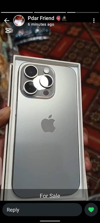 iphone 15 pro 128gb jv(nonpta) Battery health 84%condtion brand new