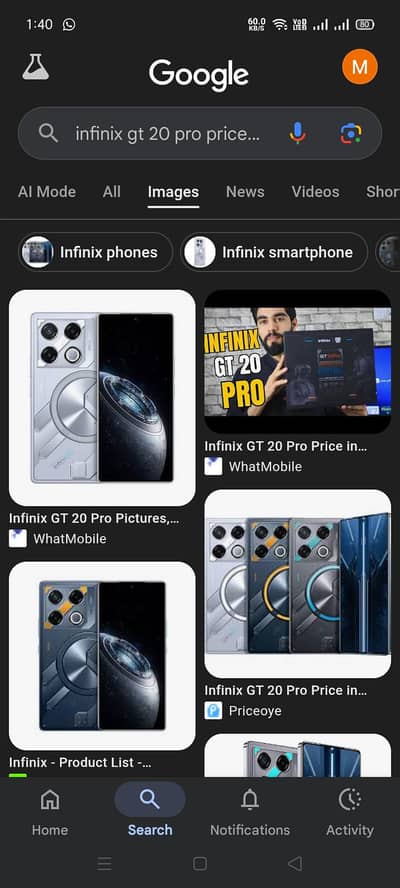 infnix gt20 pro agr kisi bhai ka pass ha abbottabad ma to rabta kry
