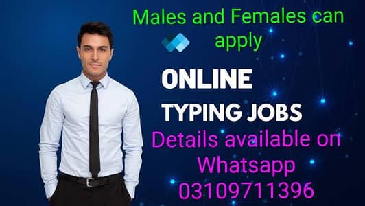 WE NEED KARACHI MALES FEMALES FOR ONLINE TYPING HOMEBASE JOB