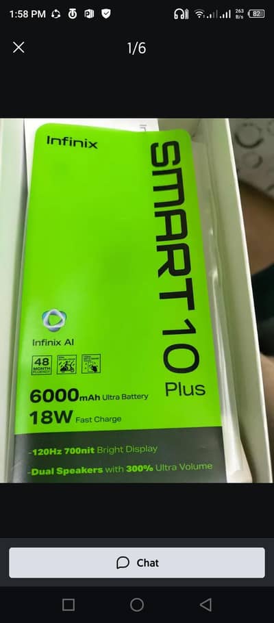 2 Day used price final ha  Infinix samat 10 plus