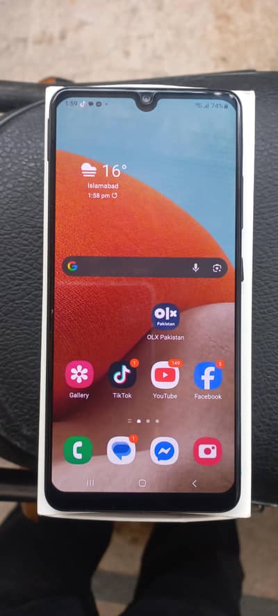 Samsung A 32 mobile box charjar  6gb 128gb