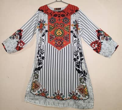 Black and white striped shirt and trouser