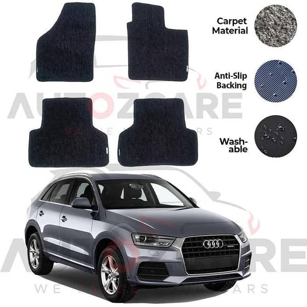 Audi Q3 Genuine Fitting Carpet Floor Mat 4PCS - Model 2012-2018
