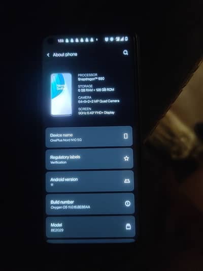 One Plus Nord N10 5g