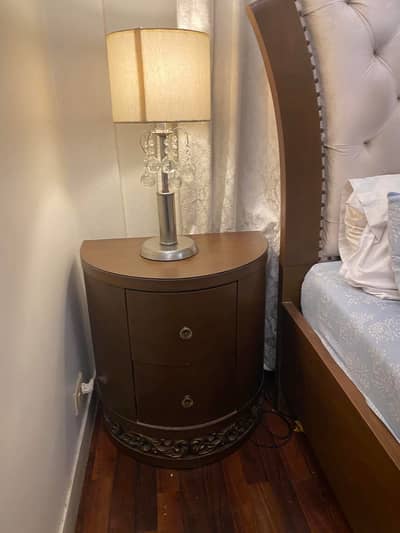 Ankhrot wood dressing table and side table