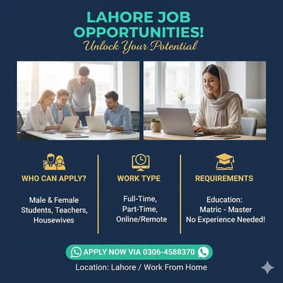 Hiring for male and female