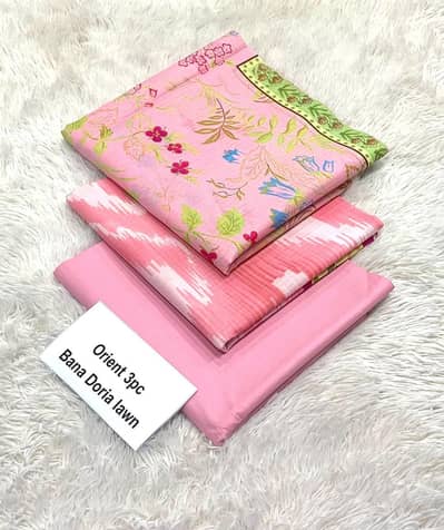 Orients Brand Bana Doria 3pc Lawn