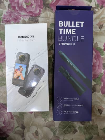 insta360 x3 sealed box packed with bullet time bundle