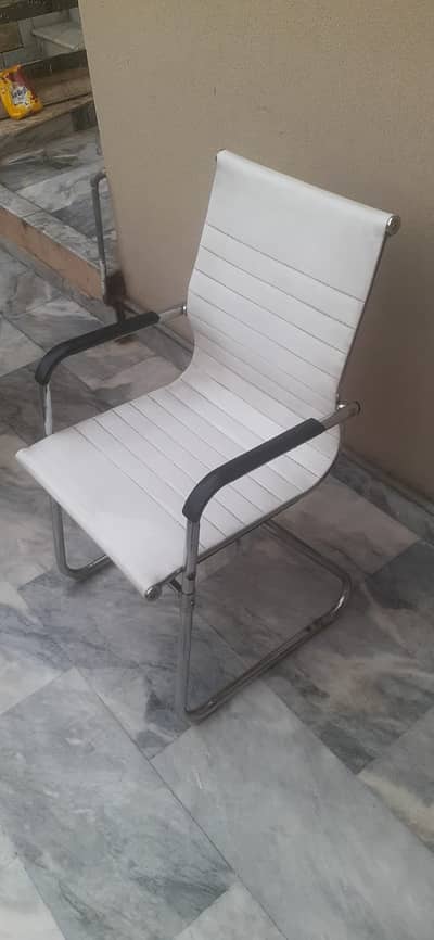 White Office Visitor Chair