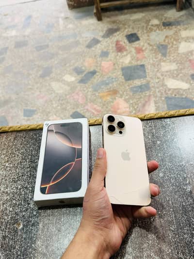 iphone 16 Pro Max with Box 100 Health 1 Cycle