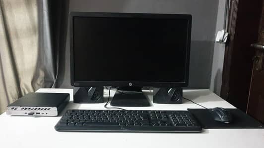 HP pc with monitor for sale in lahore  Riley 5 pro 16 gb ram 238gb ssd
