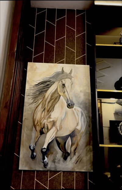 Beautiful handmade , horse painting
