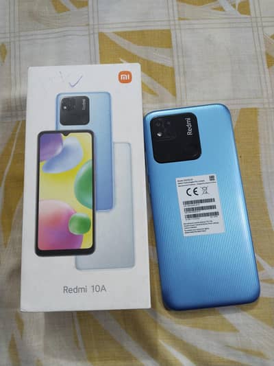 Redmi 10A 4/128 box Sath ha charger ni ha