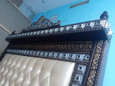 Double bed + dressing table +2  side table for sale