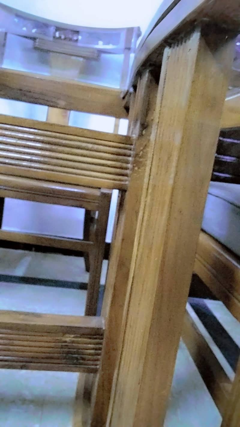 heavy class dining table 9