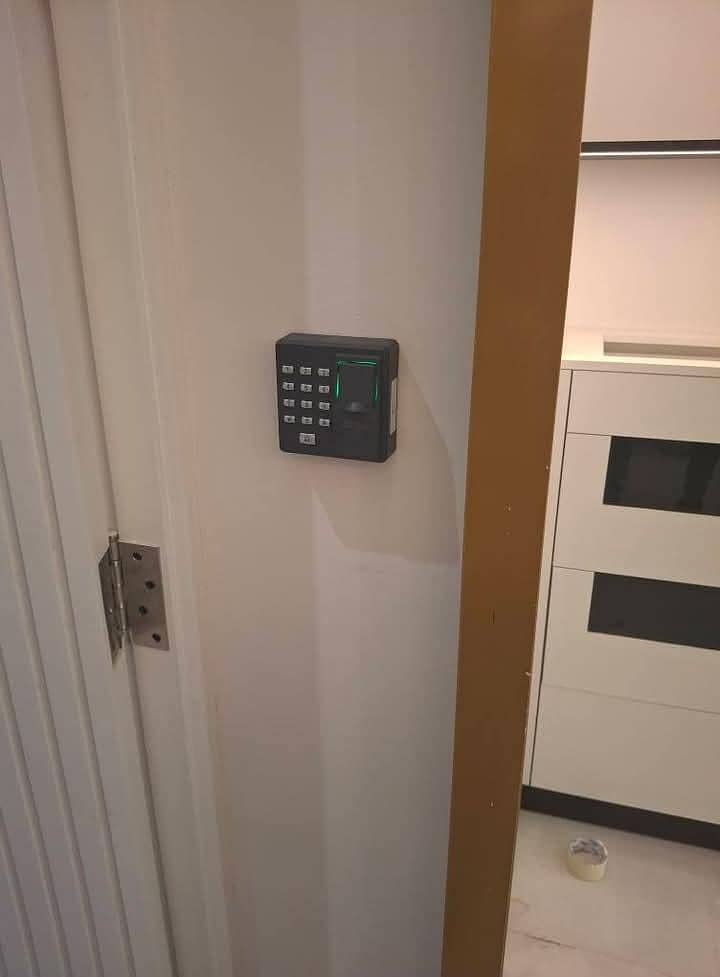 CCTV CAMERA installation | SMART DOOR LOCK | ATTENDENCE MACHINE SYSTEM 4