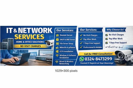 Professional IT & Network Services – Home & Office | No Visit Charges