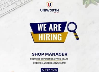 Female Manager required urgent