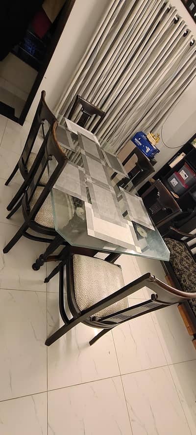 Sheesham Wood Dining Table 6 seater For Sale