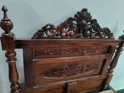 Pure Wooden Chinioti 2 single beds new. . .