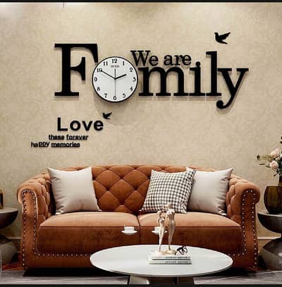 We Are Family Wooden Wall Clock