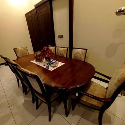 pure sheesham imported  dining table with 8 chairs  (2 master  chairs)