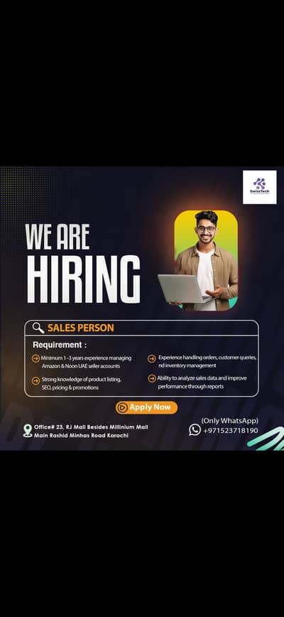 Hiring Amazon & Noon UAE Product Listing Expert | Jobs