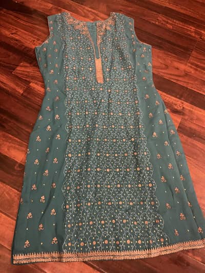 3 piece with farshi shalwar