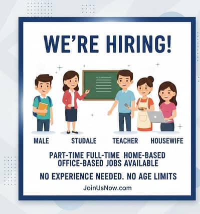 Flexible Job Opportunities – Now Hiring All Backgrounds!