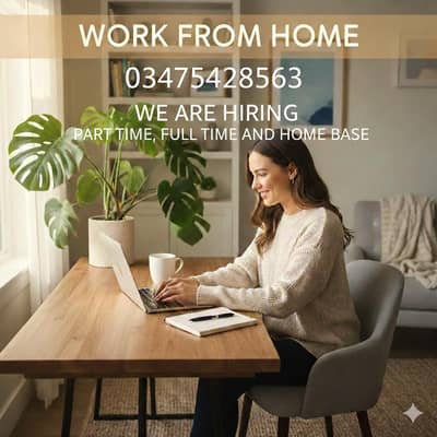 Lahore jobs part-time fulltime home base male/female and housewife