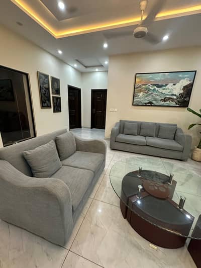 Greyish Blue Sofa Set