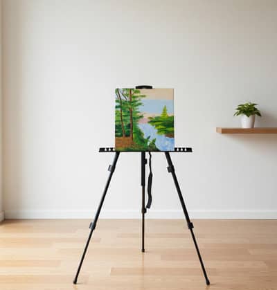 Original Waterfall & Forest Acrylic Art on Canvas