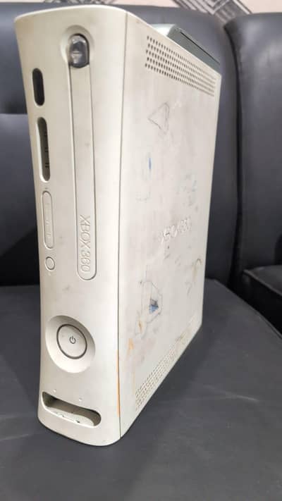 Xbox 360 with two controllers