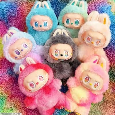 Multicolor Labubu Stuff Toy - 1 Pc Doll for Girls