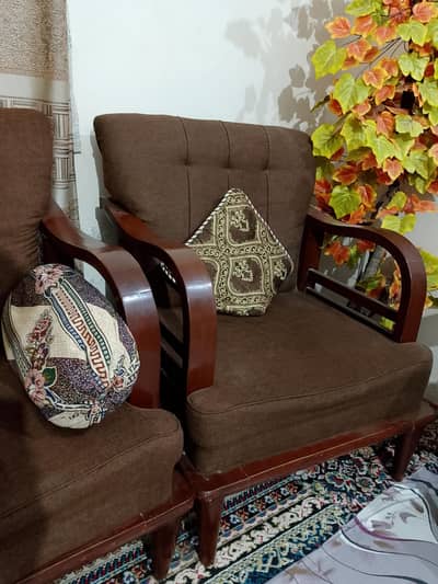 Wooden Sofa - 5 Seater for Sale
