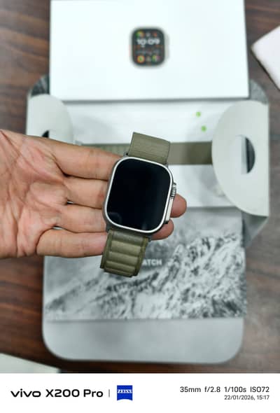 apple watch ultra 2 | olive Alpine Loop (M) | bh 96%