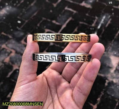 Premium Unisex Stainless Steel Bracelet – Golden & Silver Finish