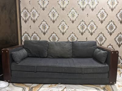 Sofa cam bed 3 pillows 2 cusion