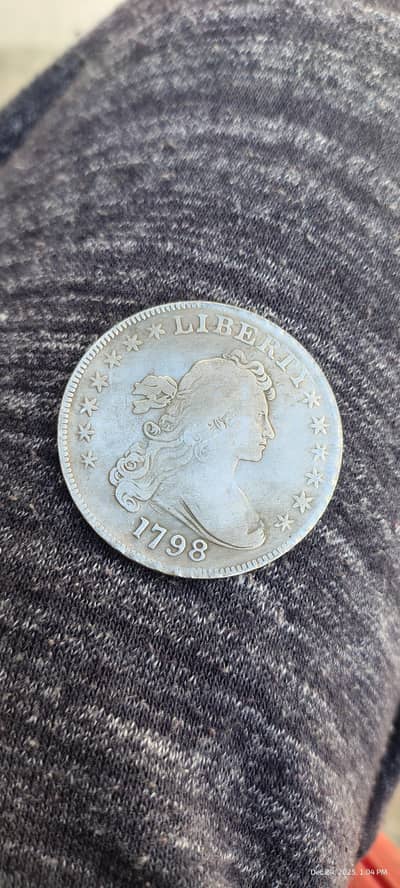 USA DOLLAR | OLD COIN | LIBERTY $ 1798 | RARE COIN | DRAPPED BUST COIN
