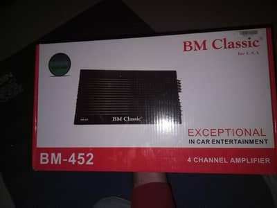 BM Audio BM 452 Class AB Car amplifier 4 channel brand new price fix