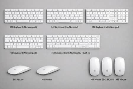 Apple keyboard + Mouse m1 M2 M3