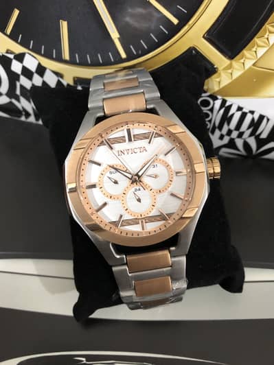 INVICTA TWO TONE/ORIGINAL NEW WATCH/SEIKO CASIO CITIZEN ARMANI FOSSIL