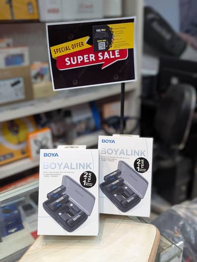 Boya Link 2 Dual Wireless Mic for camera, mobile, iphone 03249107656