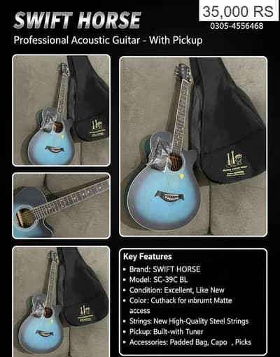 Musical Acoustic Guitar | Swift Hourse guitar