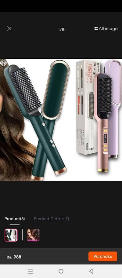 Hair Comb straightener
