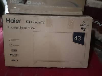 haier Led 43 inch full new