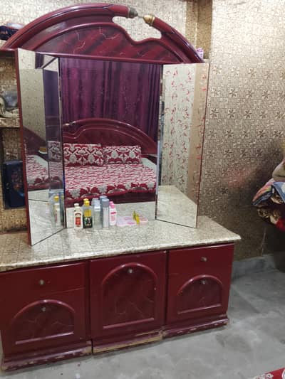 king size bed set with dressing table